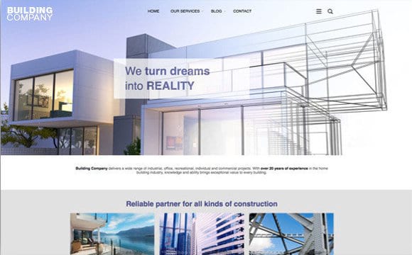 Construction web template